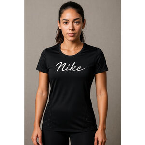 Nike Black Mesh Back Logo Tee – Size XS(b2)